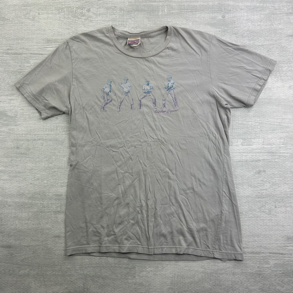 Vintage Y2K Napoleon Dynamite Shirt Size Medium Gray Movie Promo Comedy